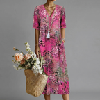 ANNA | VIBRANT MIDI KLEID – Isabels Modehaus (Bild 5)