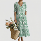 SAVANNAH | ELEGANTES MAXIKLEID – Isabels Modehaus