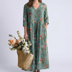 MARINA | BLUMEN MAXIKLEID – Isabels Modehaus