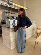 Megan | Wide-Leg-Jeans mit Sternen – Isabels Modehaus (Bild 10)