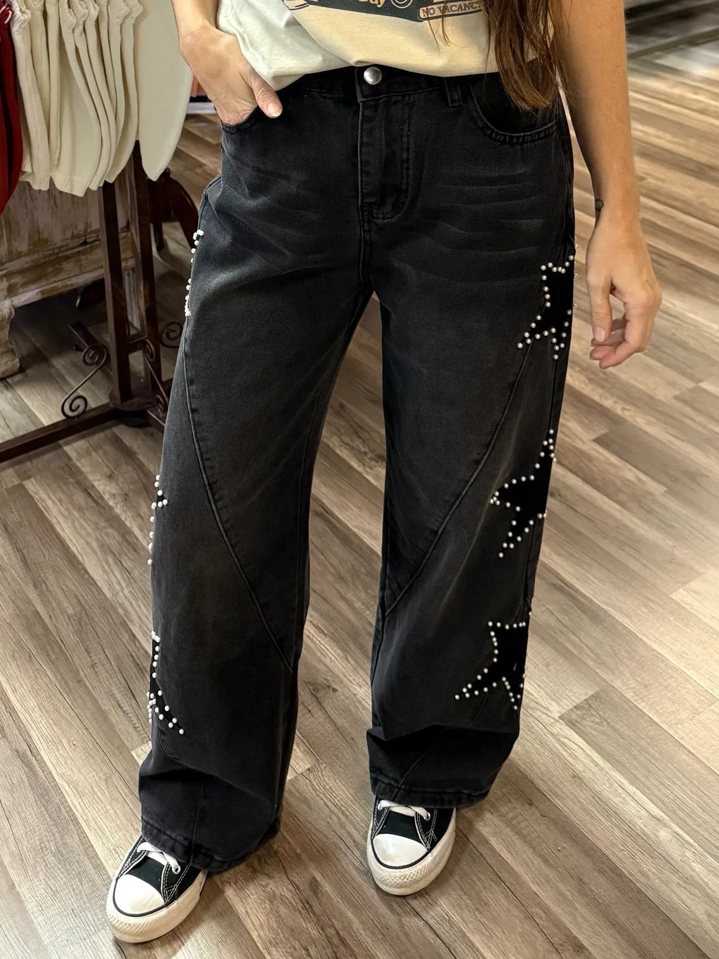 Megan | Wide-Leg-Jeans mit Sternen – Isabels Modehaus (Bild 12)