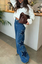 Megan | Wide-Leg-Jeans mit Sternen – Isabels Modehaus (Bild 11)