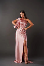 Dorie™ - Asymmetrisches Kleid mit Langem Schlitz – Isabels Modehaus (Bild 4)
