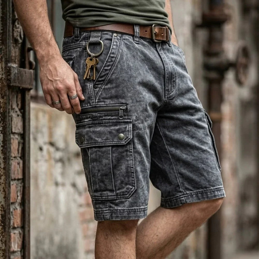 Denver | Denim cargo shorts