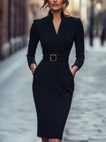 Moderne Kleid mit Gürtel – Isabels Modehaus (Bild 2)