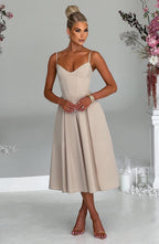 MAILEEN | Elegantes Midi Kleid im Corset Stil