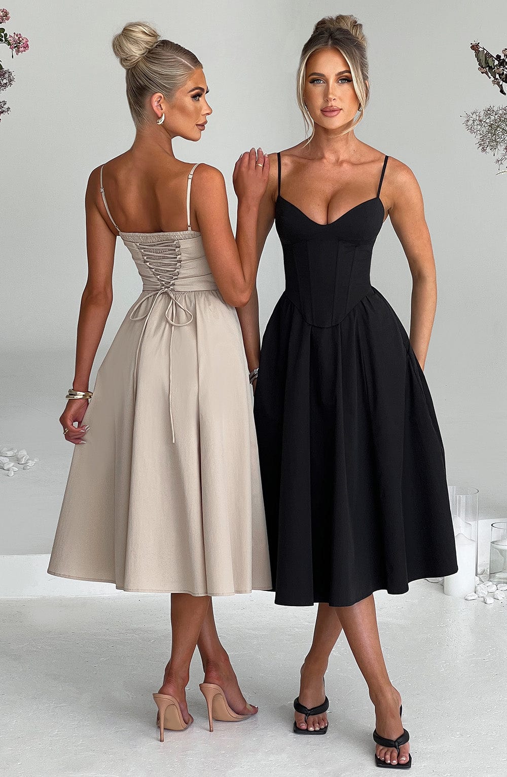 MAILEEN | Elegantes Midi Kleid im Corset Stil – Isabels Modehaus (Bild 6)