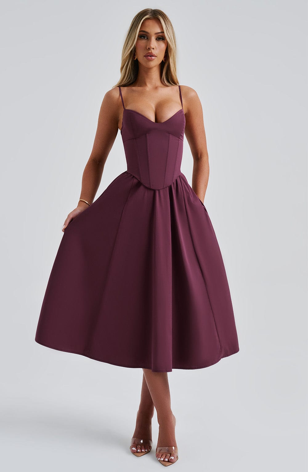 MAILEEN | Elegantes Midi Kleid im Corset Stil – Isabels Modehaus (Bild 24)