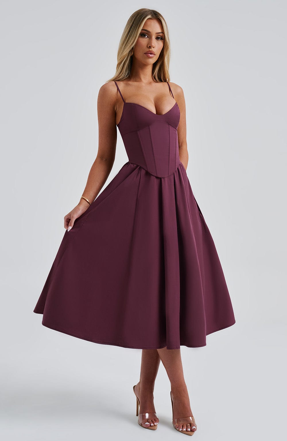 MAILEEN | Elegantes Midi Kleid im Corset Stil – Isabels Modehaus (Bild 21)