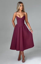 MAILEEN | Elegantes Midi Kleid im Corset Stil – Isabels Modehaus (Bild 22)