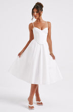 MAILEEN | Elegantes Midi Kleid im Corset Stil – Isabels Modehaus (Bild 11)