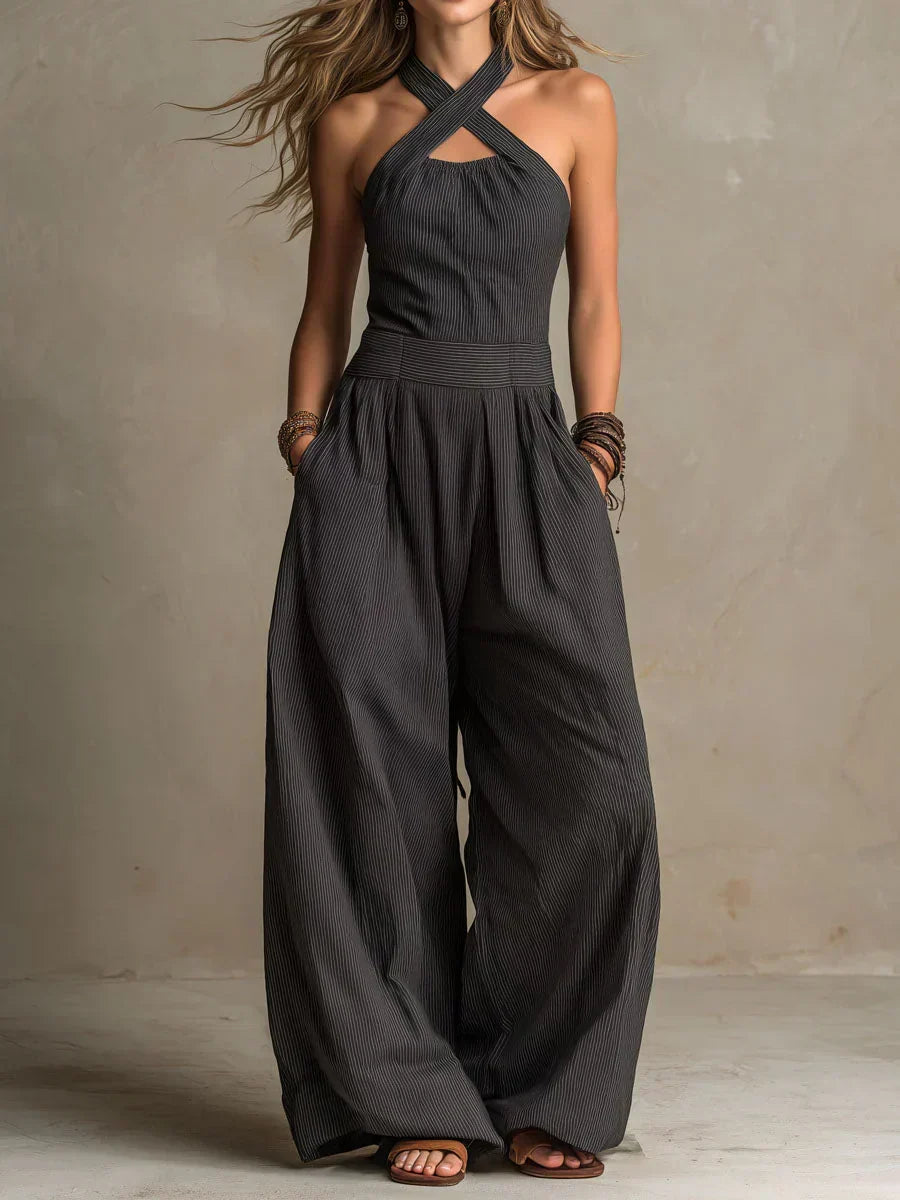Sophia | Eleganter Neckholder-Jumpsuit