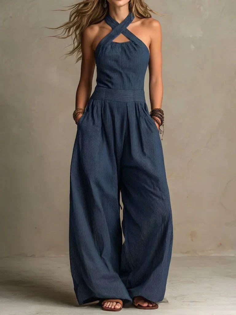 Sophia | Eleganter Neckholder-Jumpsuit