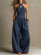 Sophia | Eleganter Neckholder-Jumpsuit
