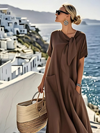 Ella™ - Elegantes Sommerkleid mit Taschen – Isabels Modehaus (Bild 4)