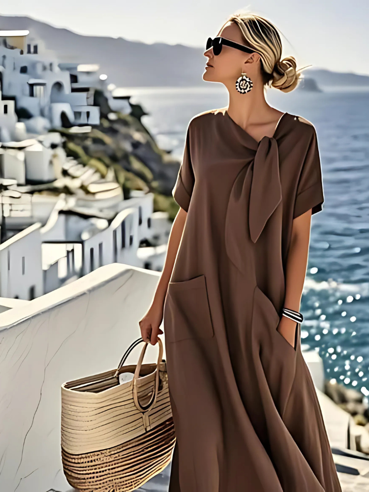 Ella™ - Elegantes Sommerkleid mit Taschen – Isabels Modehaus (Bild 4)