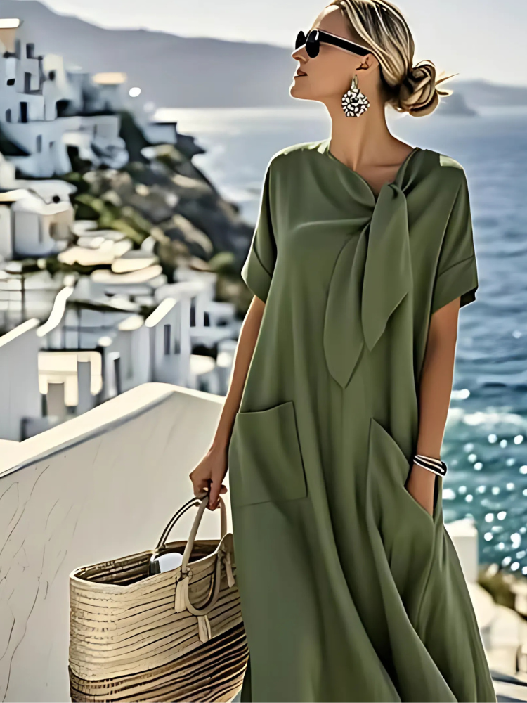 Ella™ - Elegantes Sommerkleid mit Taschen – Isabels Modehaus (Bild 3)