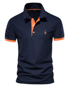 Liam | Poloshirt mit Knopfleiste und Kontrastdetails – Isabels Modehaus