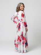 Lillian | Florales Maxikleid mit langen Ärmeln – Isabels Modehaus (Bild 3)