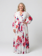 Lillian | Florales Maxikleid mit langen Ärmeln – Isabels Modehaus (Bild 4)