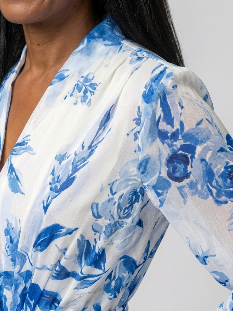 Lillian | Florales Maxikleid mit langen Ärmeln – Isabels Modehaus (Bild 5)