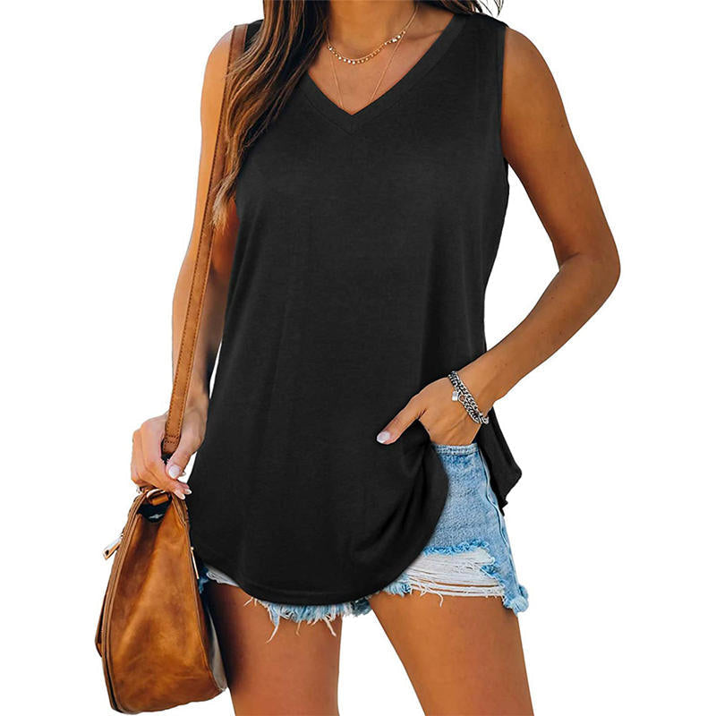 Ylona | Klassisches V-Ausschnitt Sommertop – Isabels Modehaus (Bild 2)