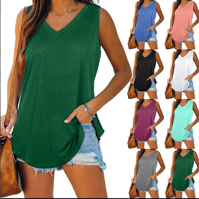 Ylona | Klassisches V-Ausschnitt Sommertop – Isabels Modehaus (Bild 11)