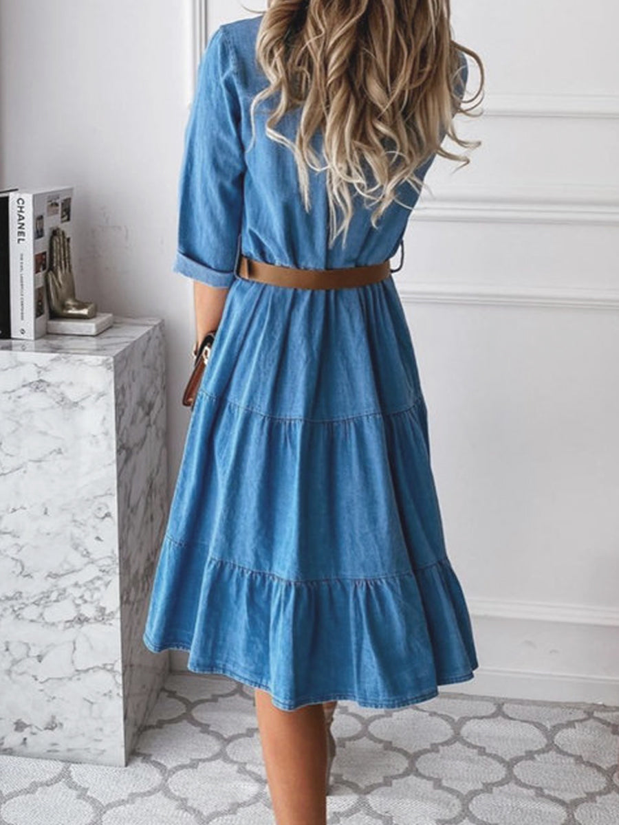 Barbara | Lässiges elegantes Denim-Kleid – Isabels Modehaus (Bild 3)