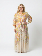 Cressida | Florales, transparentes Maxikleid mit langen Ärmeln – Isabels Modehaus (Bild 4)