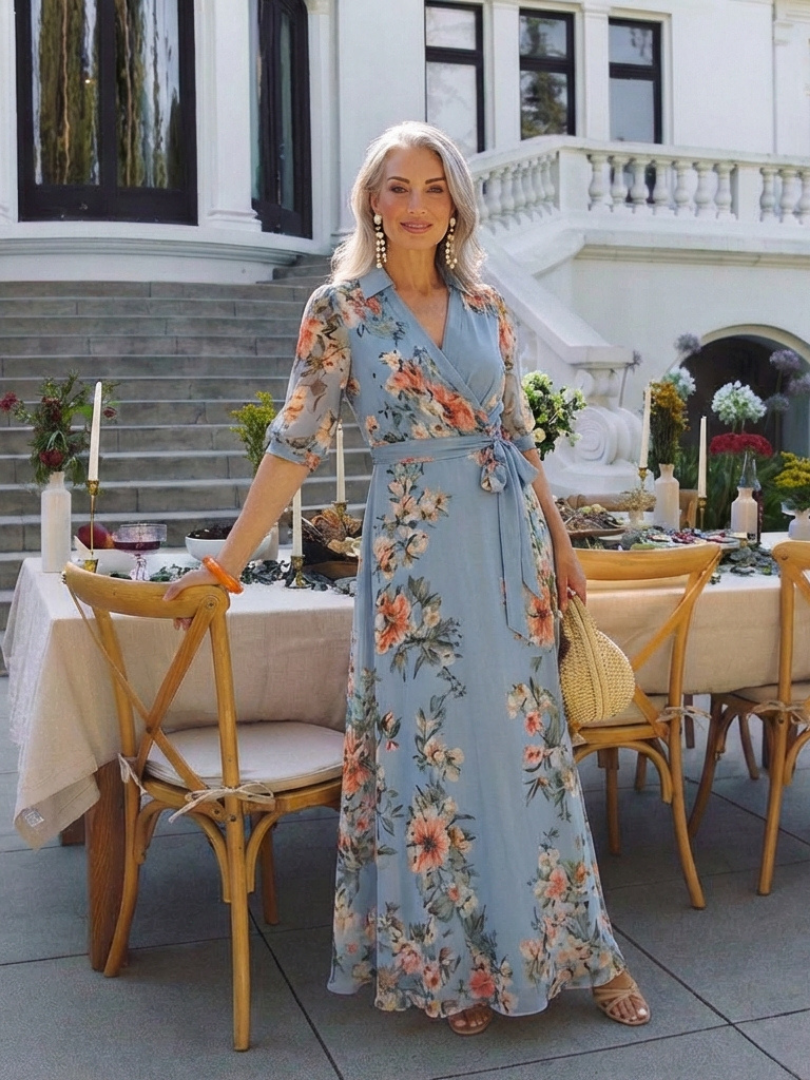 ELOWEN | FLORAL MAXI-KLEID – Isabels Modehaus (Bild 8)