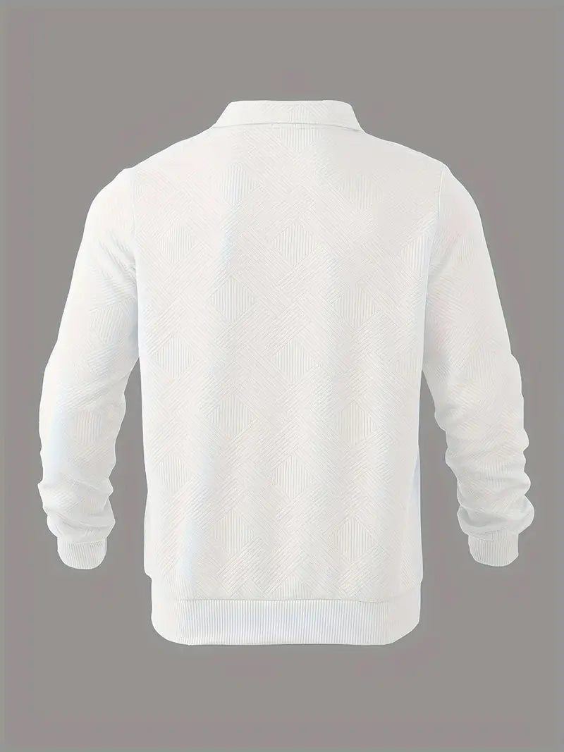 Finn | Geometrisches Design Vintage Reißverschluss Pullover – Isabels Modehaus (Bild 7)