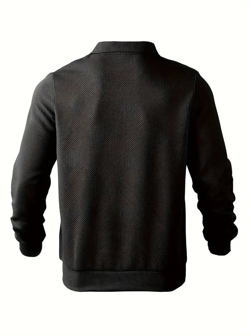 Finn | Geometrisches Design Vintage Reißverschluss Pullover – Isabels Modehaus (Bild 8)